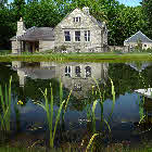 large wildlife pond and landscaping, Somerset